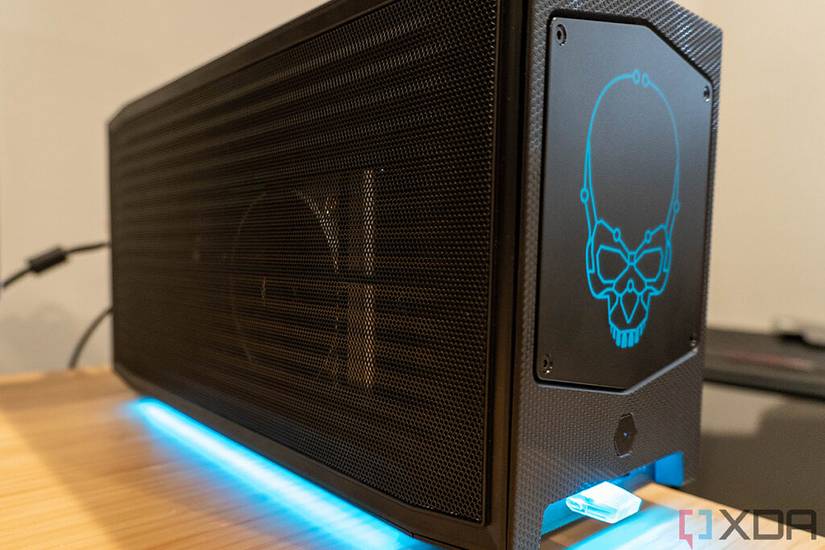 Angled view of Intel NUC 12 Extreme