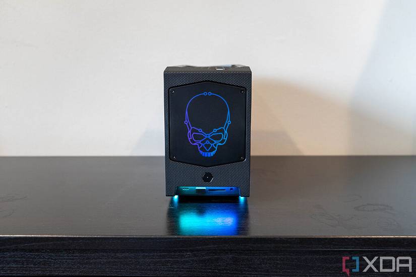 Front view of Intel NUC 12 Extreme