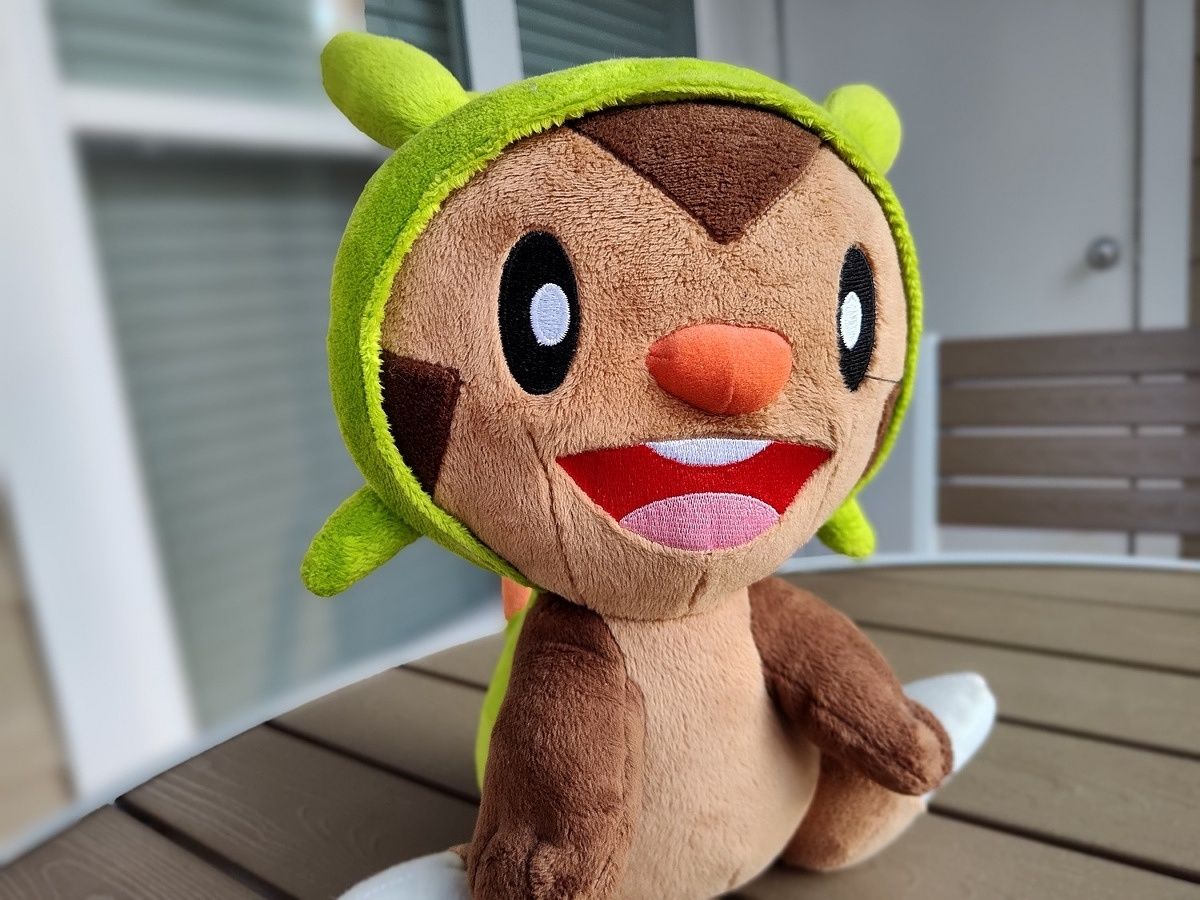 Photo of a Chespin plush