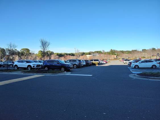 Photo of a parking lot