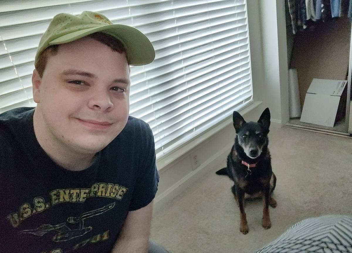 Selfie with dog