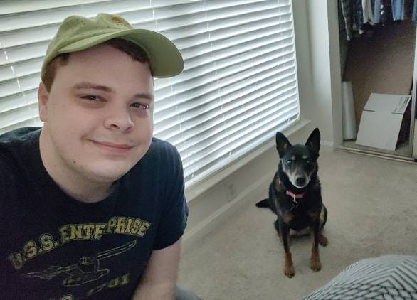 Selfie with dog