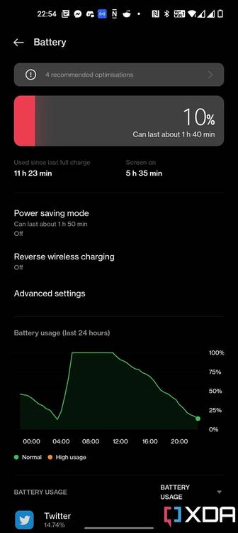 oneplus 10 pro battery life