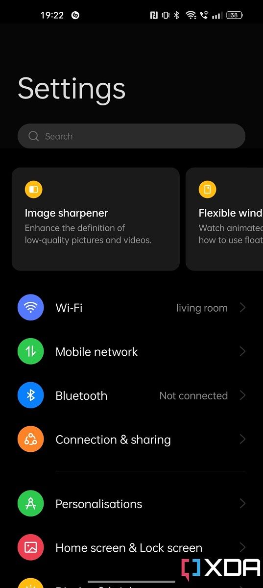Realme GT 2 Pro settings