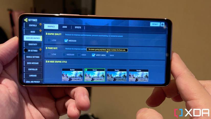 call of duty mobile on the Galaxy A53