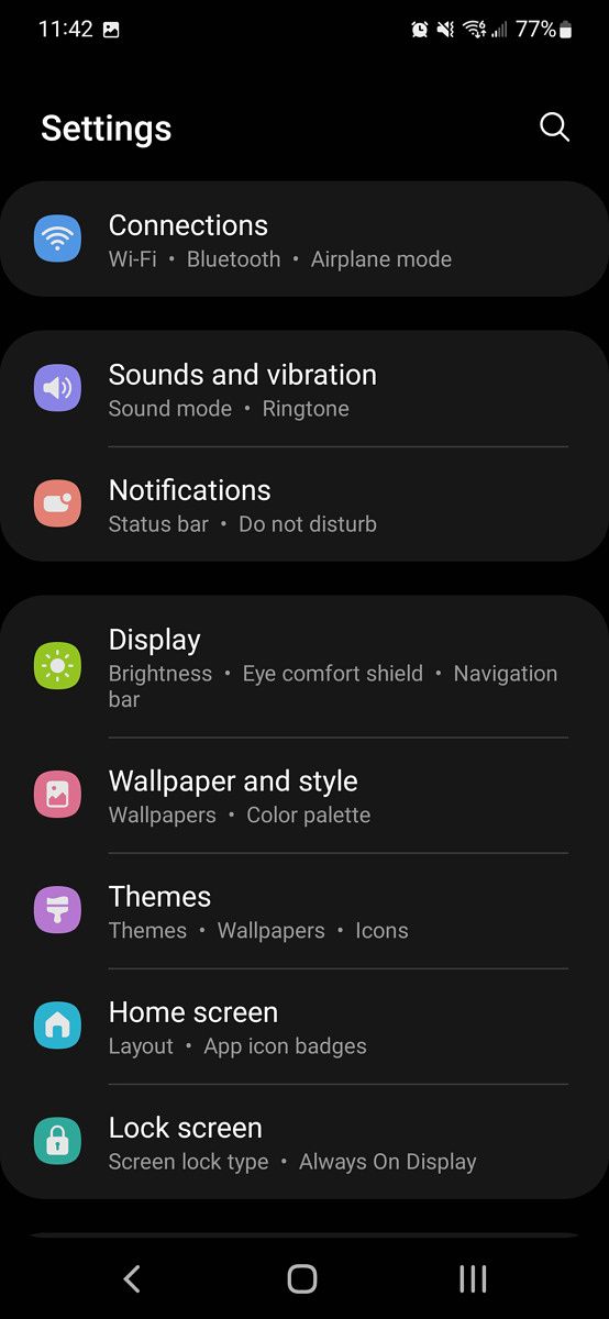 One UI 4 screenshot