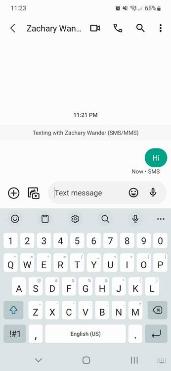 Google Messages on Galaxy S22