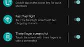 Gestures menu on Moto Edge Plus