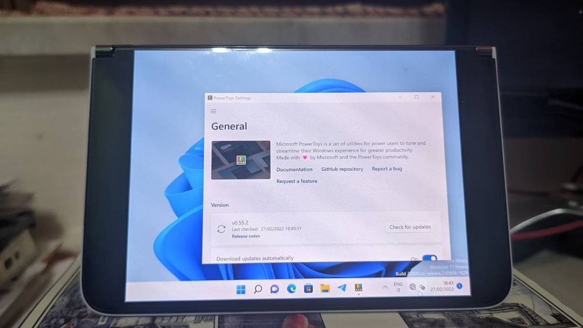Windows 11 on the Microsoft Surface Duo