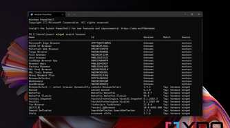 Search results for "browser" inWindows Package Manager