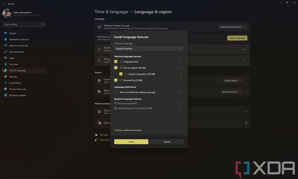 How to install new languages on your Windows 11 PC