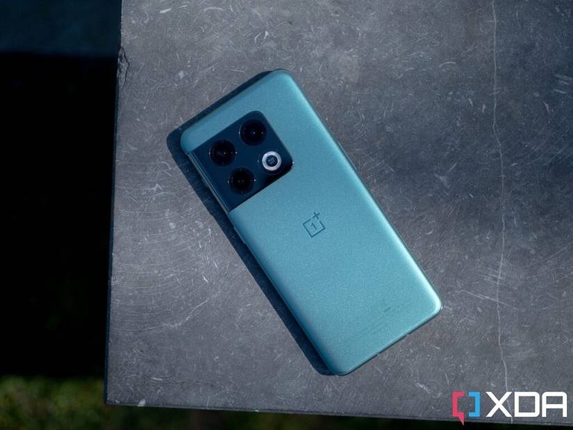 back of the OnePlus 10 Pro on top of marble