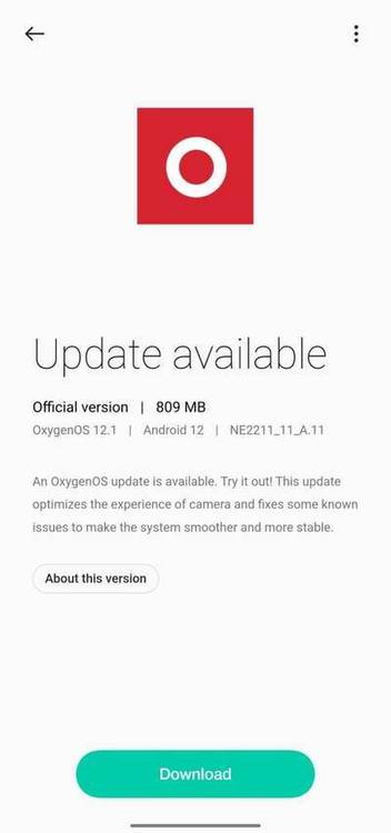 OnePlus 10 Pro India A.11 OTA