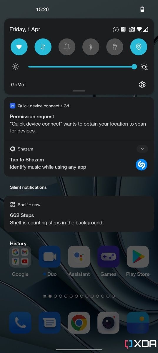 OxygenOS 12.1 notifications
