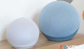 Amazon Echo and Echo Dot on a table
