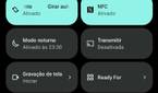 Android 12 notification panel Motorola Edge 20 Pro