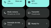 Android 12 notification panel Motorola Edge 20 Pro