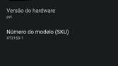Software version section of Motorola Edge 20 Pro in Portuguese