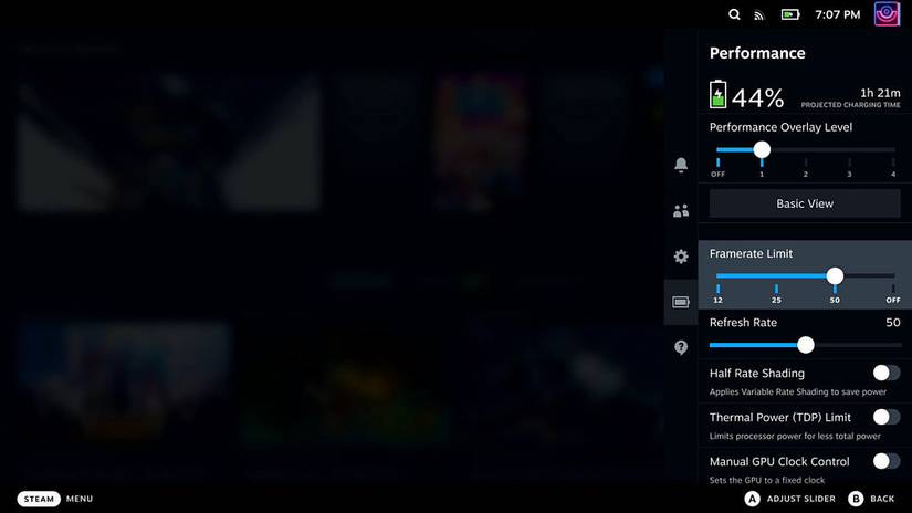 Steam Deck refresh rate switcher
