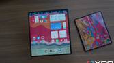 Vivo X Fold (left) along with the Galaxy Z Fold 3.