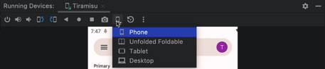 Android Studio Electric Eel Canary Resizable Emulator