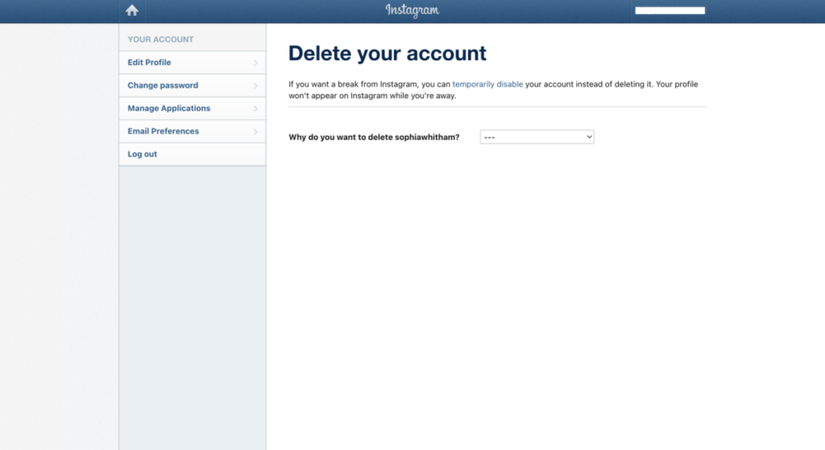 How to delete or deactivate your Instagram account