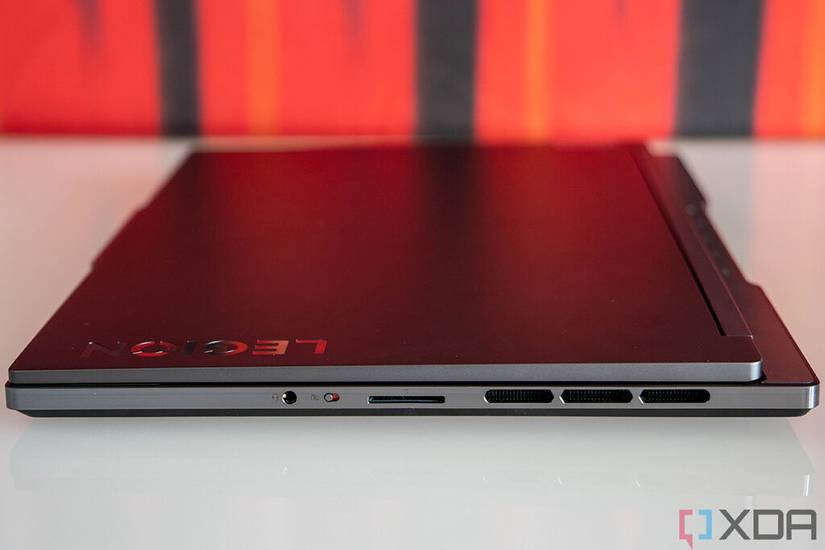 Side view of Lenovo Legion laptop