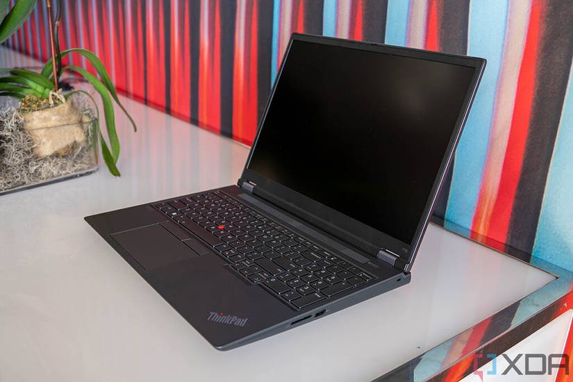 Angled view of Lenovo ThinkPad P16