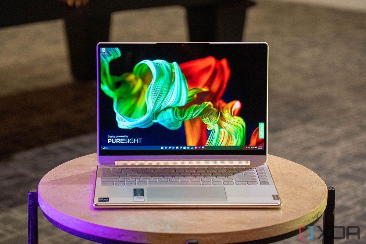 Front view of the Lenovo Yoga 9i