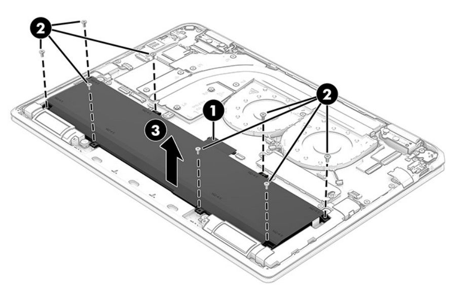 Can I replace the battery in the HP Spectre x360 (2022)?