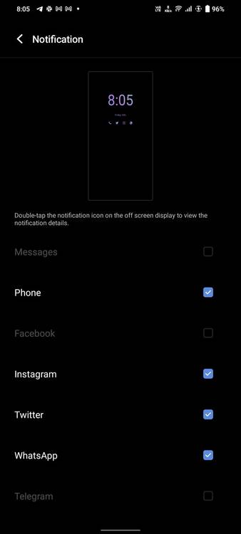 Funtouch OS Always On Display screen