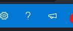 Toolbar showing various buttons including account information in Outlook.com