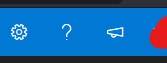 Toolbar showing various buttons including account information in Outlook.com
