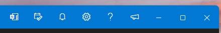 Toolbar showing buttons including window controls