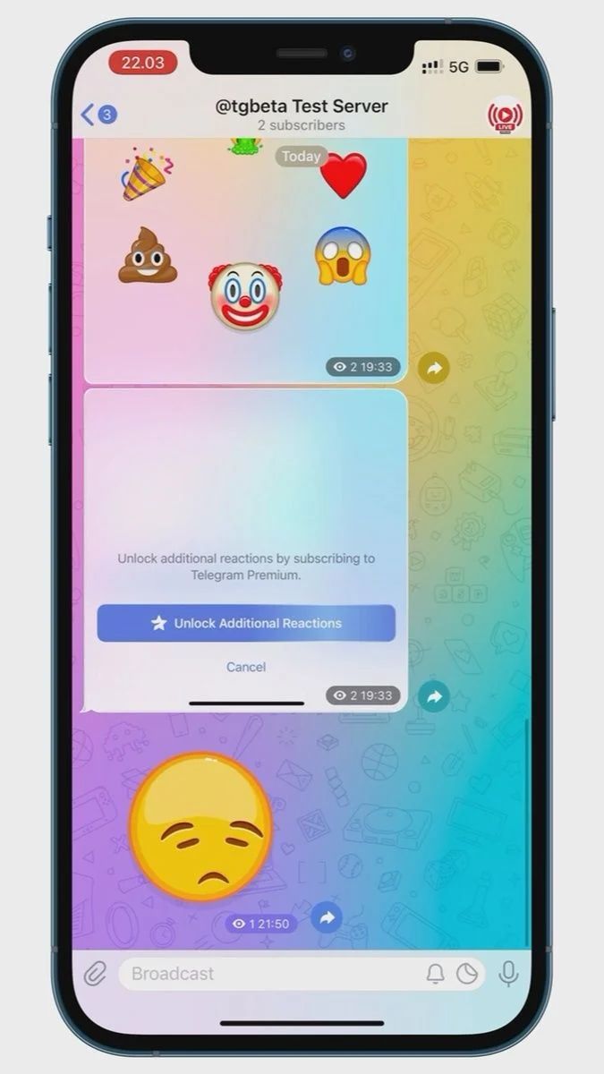 Telegram Premium banner