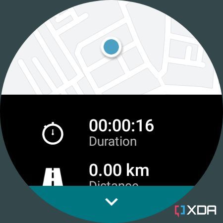 Adidas Running app displaying stats for the running session