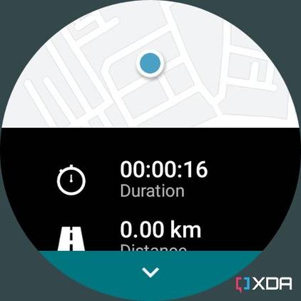 Adidas Running app displaying stats for the running session