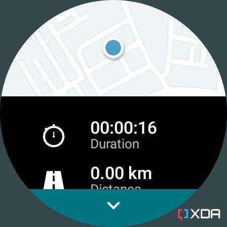 Adidas Running app displaying stats for the running session