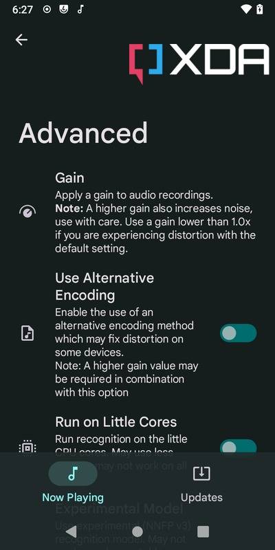 Ambient Music Mod advanced options
