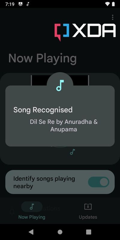 Ambient Music Mod recognition