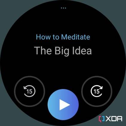 A story being played in Clam Wear OS app