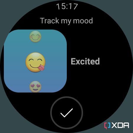 Mood tracking in Calm app