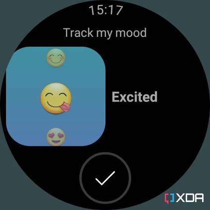 Mood tracking in Calm app