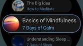 List of stories in Calm Wear OS app