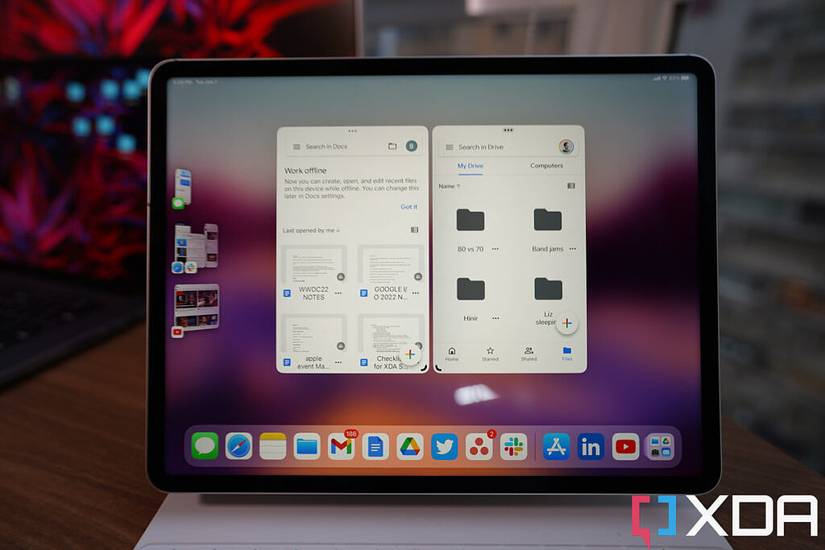iPad Pro with Google apps running 
