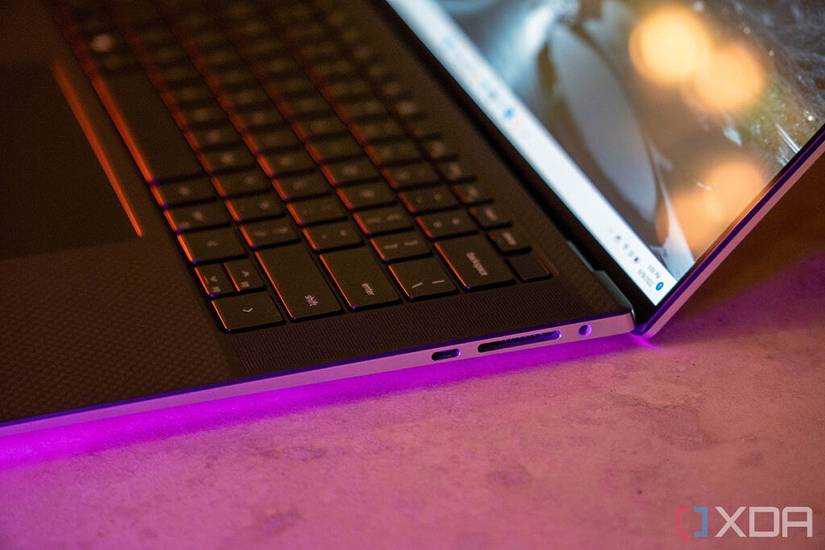 Side view of Dell XPS 15