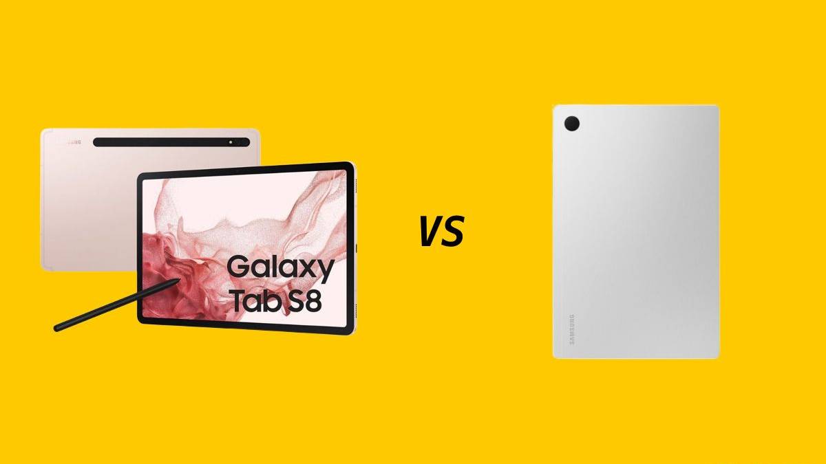 Samsung Galaxy Tab S8 vs Samsung Galaxy Tab A8: Same company, different ...
