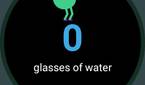 Water logging screen in Lifesum Wear OS app