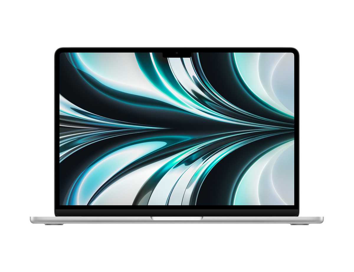 MacBook Air 2022 Silver front view