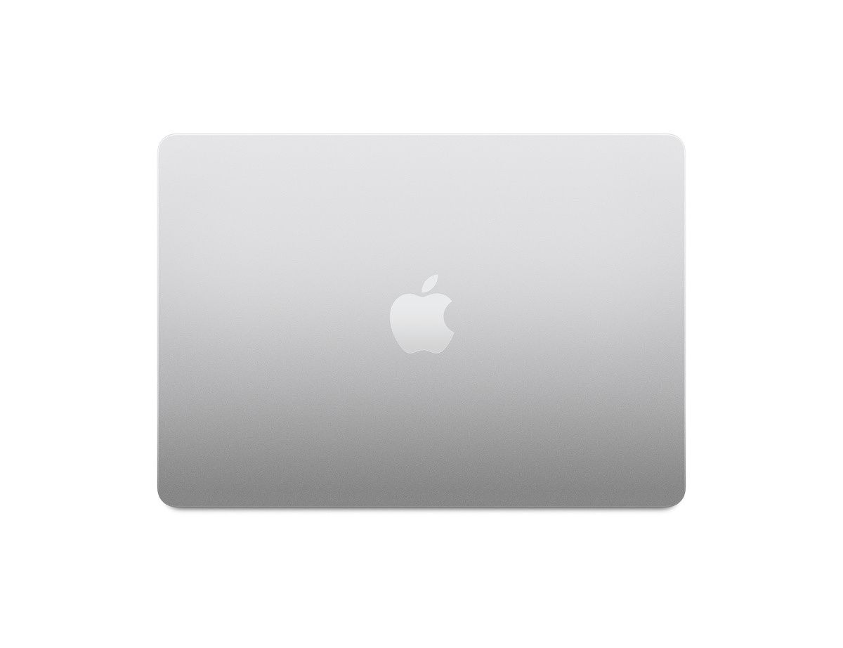 MacBook Air 2022 Silver overhead view with lid closed